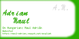 adrian maul business card